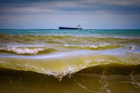 Wave During the Storm on the Black Sea