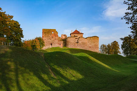 Old Castle in Bauska, Latviaのeditorial素材