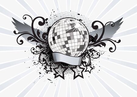 Disco Ball Pathy Vector Illustrationのイラスト素材