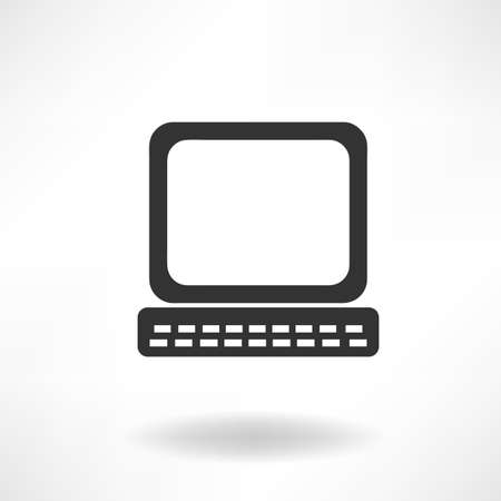 Simply Computer Icon Vector Illustrationのイラスト素材