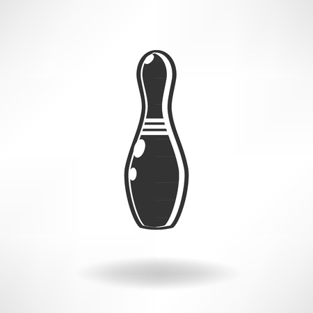 Simple bowling icon vector illustrationのイラスト素材