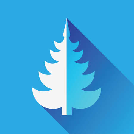 Christmas Tree Simple Illustration Iconのイラスト素材