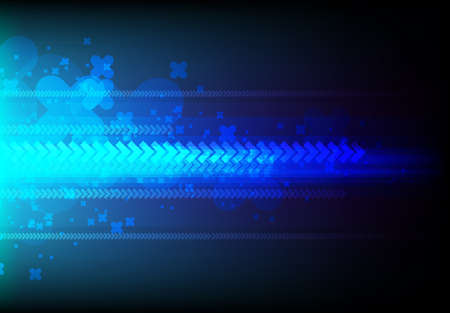 Blue Tech Abstract Background Illustrationの写真素材