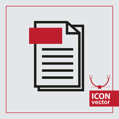 Page Simple Icon Vector Illustrationのイラスト素材