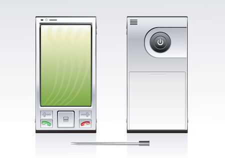 Smartphone Realistic Illustrationのイラスト素材