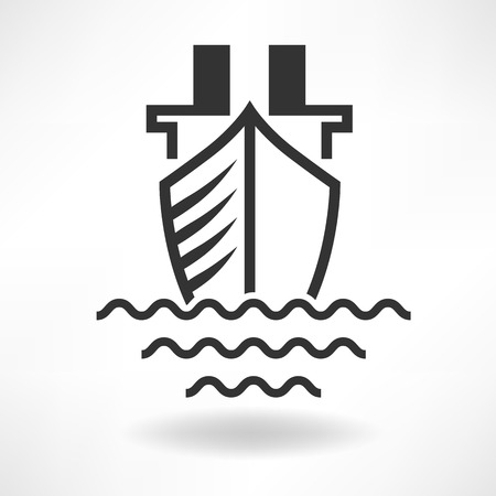 Boat Simple iconのイラスト素材