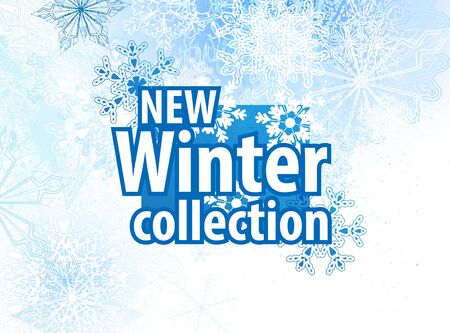 New winter collections advertising designのイラスト素材