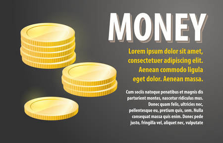 Money Design Banner. Business Concept Vector Illustration.のイラスト素材