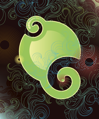 Abstract background with flowing patterns. Vector Illustrationのイラスト素材
