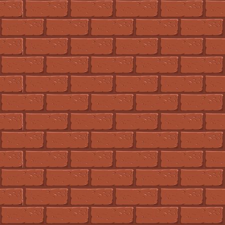 Seamless brick wall pattern in cartoon style. Vector illustrationのイラスト素材