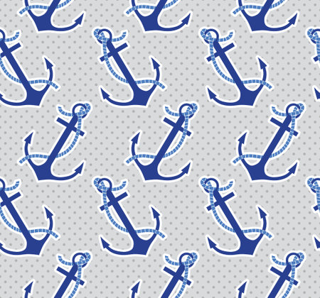 Vector anchors patternのイラスト素材