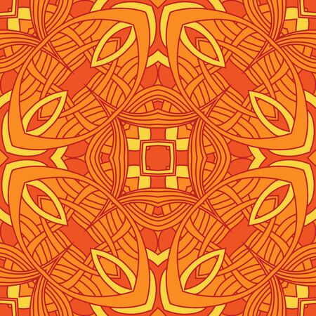 Vintage vector seamless flower patternのイラスト素材