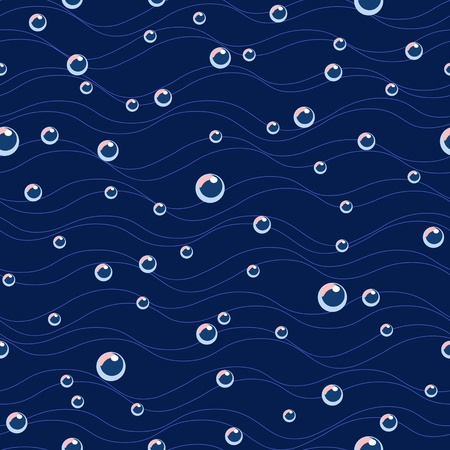 Water bubbles seamless patternのイラスト素材