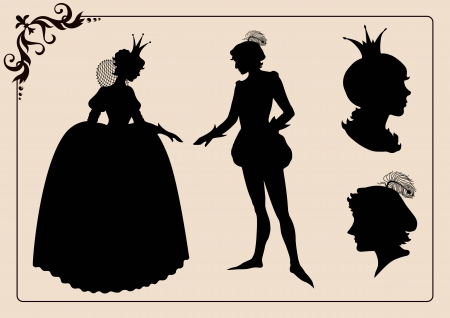 Prince and princessのイラスト素材