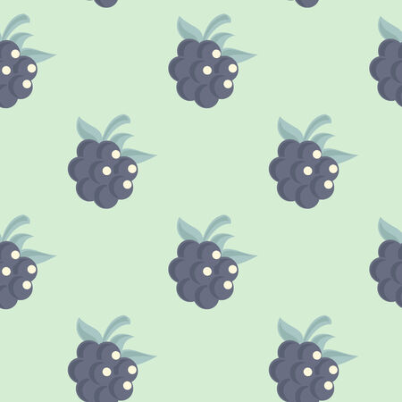 Beautiful seamless background with blackberriesのイラスト素材