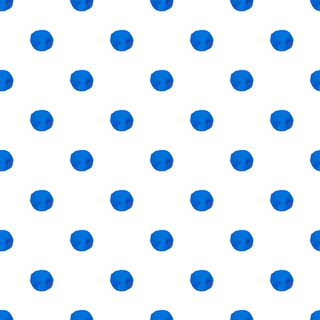 Polka dot hand drawn seamless backgroundのイラスト素材