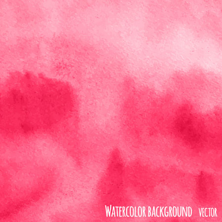 Vector watercolor red background.のイラスト素材
