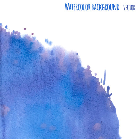 Abstact blue background. Vector watercolor.のイラスト素材