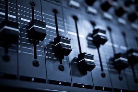 Sound mixer control panelの写真素材