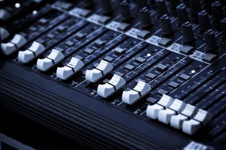 Sound mixer control panelの写真素材