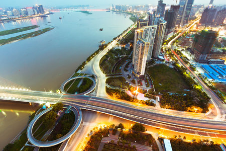 City night sceneの写真素材