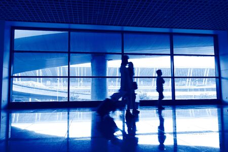 business travel background about train and airplane,the concept about passenger travelingの写真素材