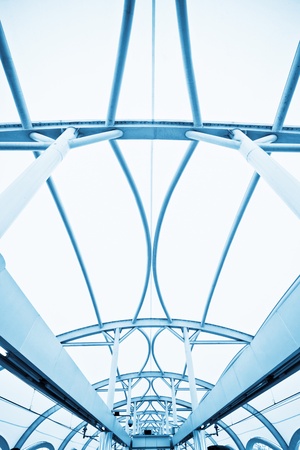 interior of the modern architectural in shanghai airport.のeditorial素材