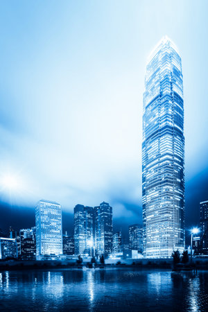 Modern office buildings in Central Hong Kong.