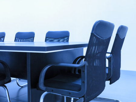 Conference room tables and chairsの写真素材
