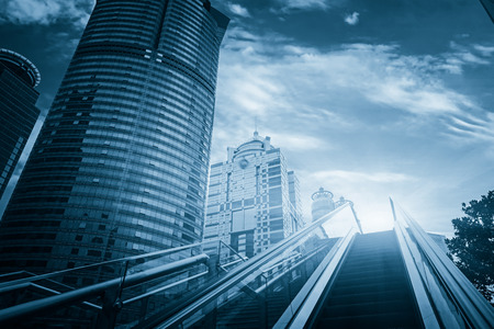 The open-air escalatorの写真素材