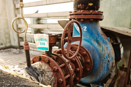 Industrial zone valves, factory equipment.