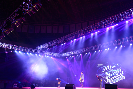 Stage Spotlight with Laser raysのeditorial素材