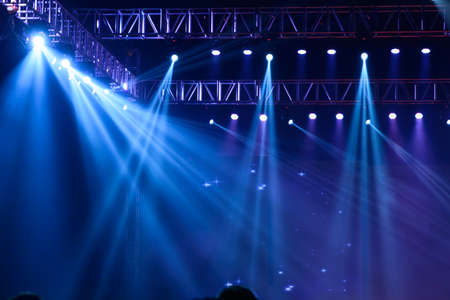 Vector Stage Spotlight with Laser raysの写真素材
