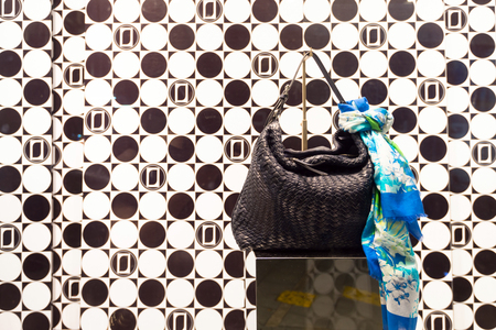 Handbag on displayの写真素材