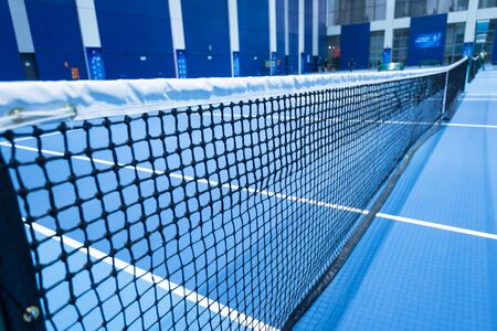 Outdoor Tennis Net Shallow Depth of Viewのeditorial素材