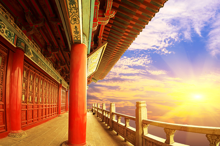 Chinese ancient architecture, ancient religiousのeditorial素材