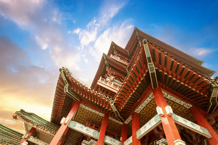 Chinese ancient architecture, ancient religiousのeditorial素材