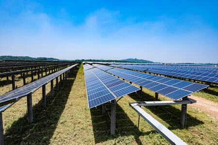 Solar wind powerの写真素材