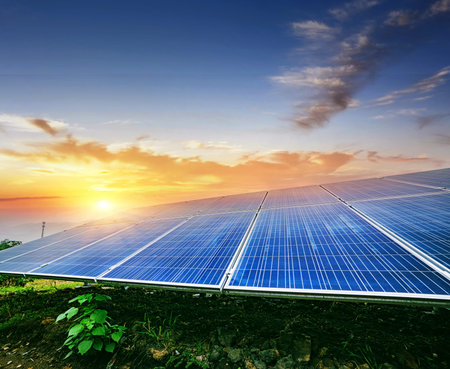Solar panels, new energy sources in China