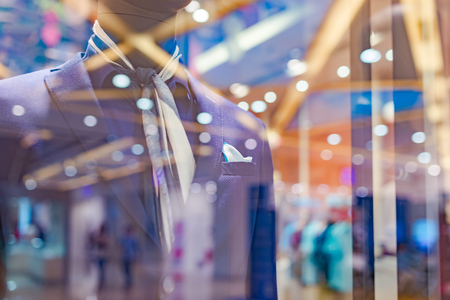clothing store window displayの写真素材