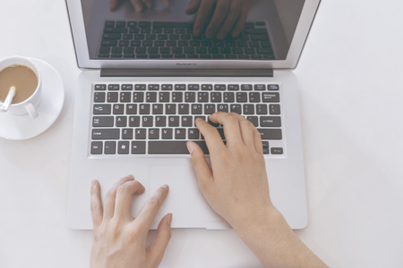 business people use computers.のeditorial素材