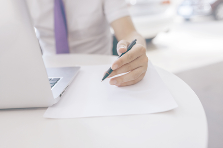 Business people use laptopsの写真素材