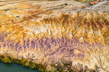 China Xinjiang Colorful Beach, Closeupの写真素材