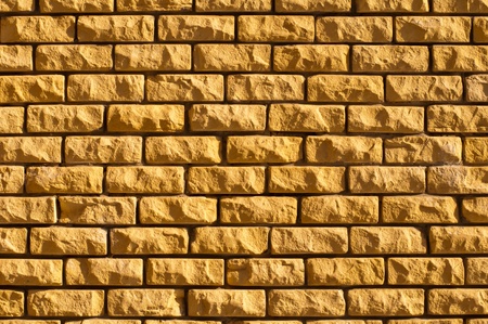 yellow brick wall textureの写真素材