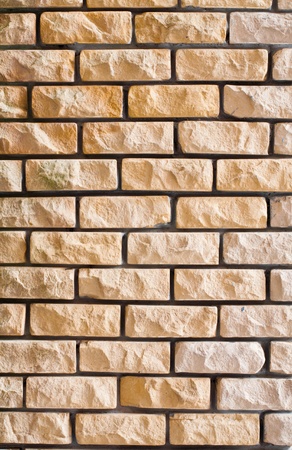 yellow brick wall textureの写真素材