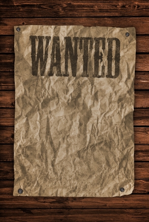 Wanted Signの写真素材