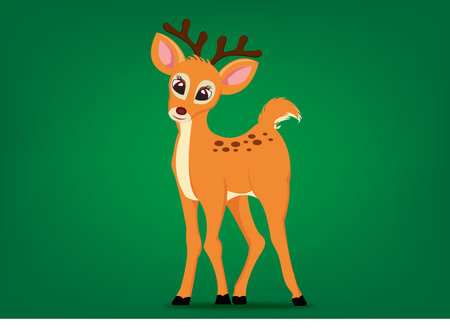 deer illustration design.のイラスト素材