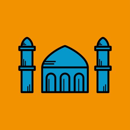 Mosque symbol. Design template vectorのイラスト素材