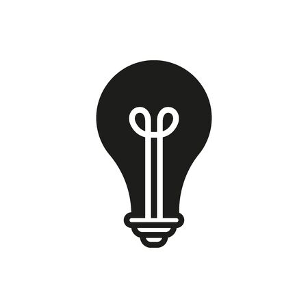 Innovation icon. Light bulb and cog inside. Premium quality graphic design element. Modern sign. Design template vectorのイラスト素材