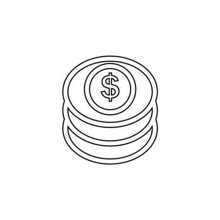 Money line symbol. Design template vectorのイラスト素材
